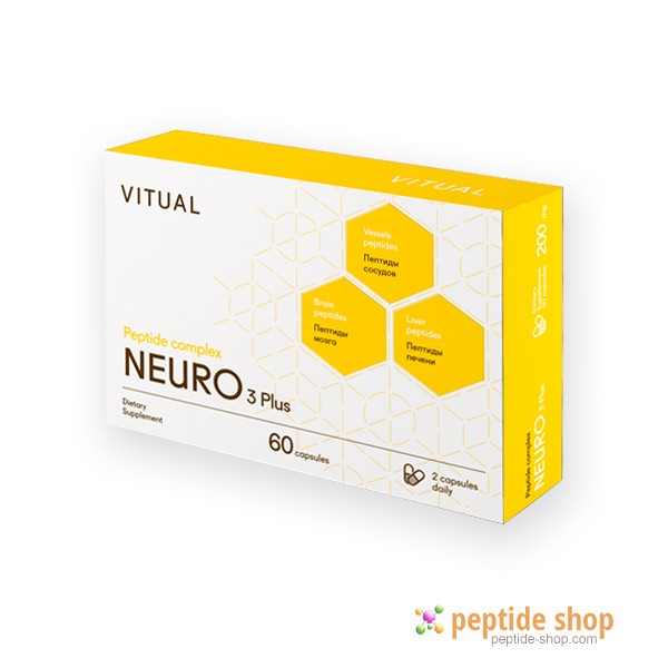NEURO 3 Plus 60 - natural peptide complex for the nervous system and brain